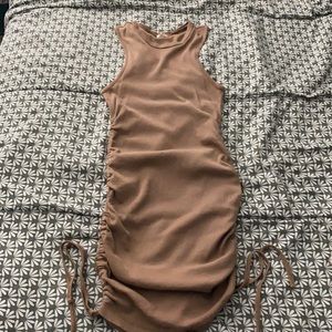 tan dress